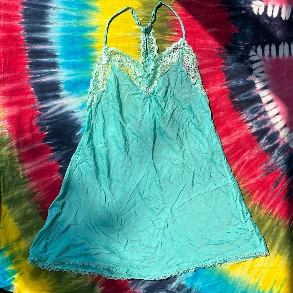 Victoria’s Secret Lacey Mint Lingerie Slip Dress